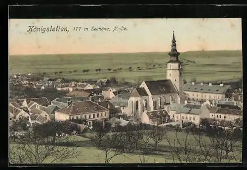 AK Königstetten /N.-Oe., Teilansicht mit Kirche