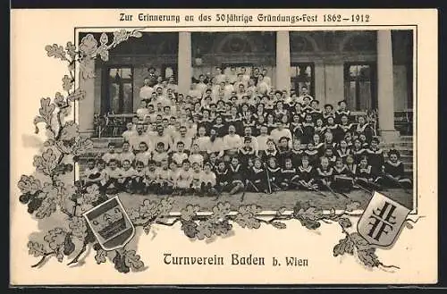 AK Baden, 50 jähriges Gründungs-Fest des Turnvereins 1912