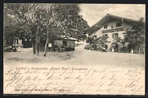 AK Grossgmain, Gasthaus Kaiser Karl