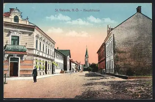 AK St. Valentin, Blick in die Hauptstrasse