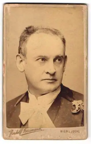 Fotografie Rudolf Krziwanek, Wien, Portrait Friedrich Mitterwurzer, deutsch-österreichischer Schauspieler