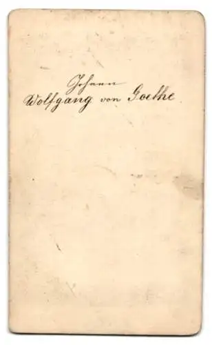 Fotografie unbekannter Fotograf und Ort, Johann Wolfgang von Goethe, nach einem Gemälde