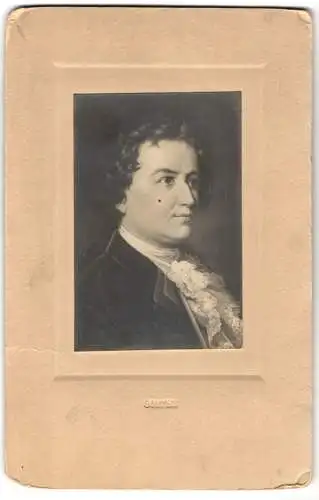 Fotografie unbekannter Fotograf und Ort, Portrait Schriftsteller Johann Wolfgang von Göthe