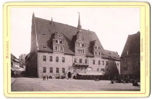 Fotografie Römmler & Jonas, Dresden, Ansicht Meissen i. Sa., Rathaus mit dem Rathskeller