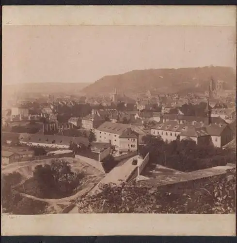 Fotografie unbekannter Fotograf, Ansicht Prag, Panorama der Stadt in fünf Einzelbildern