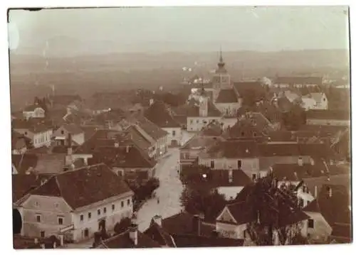 Fotografie Fotograf ubekannt, Ansicht Windisch-Feistritz, Strassenansicht mit Blick zur Kirche & Rathaus