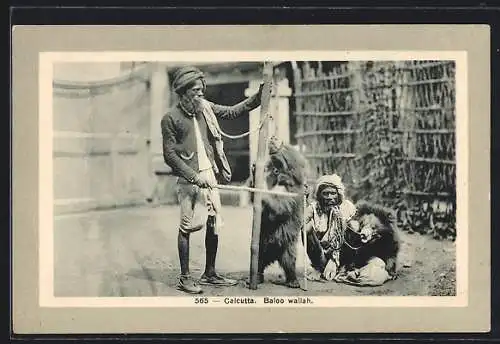 AK Calcutta, Baloo wallah, Übungen mit Tanzbären