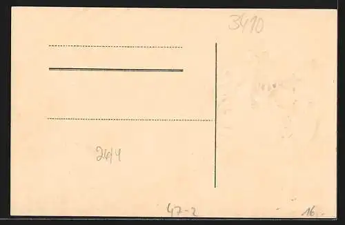 Präge-AK Studentenwappen der Absovlia Maria Theresia 1927