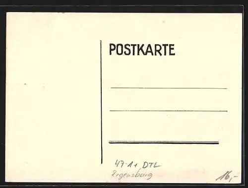 AK Regensburg, Institut Niedermünster, Unterschriften der Studenten