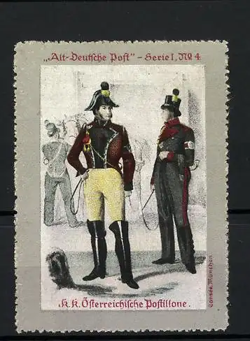 Reklamemarke Alt-Deutsche Post, K. K. Österreichische Postillone, Serie 1, Bild 4