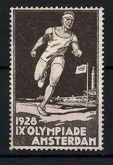 Reklamemarke Amsterdam, IX. Olympiade 1928, Läufer
