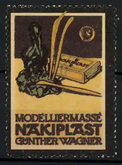 Reklamemarke Näkiplast Modelliermasse, Günther Wagner