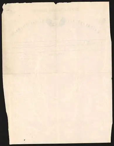 Telegramm Münden 1870, Telegraph der Hannoverschen Staatsbahnen, Wappen mit geflügeltem Rad