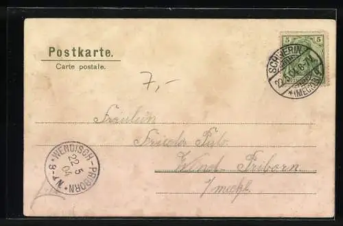 Künstler-AK Alfred Mailick: Frau pflückt Blumen