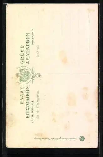 AK Paysan de Corfou, Mann in griechischer Tracht