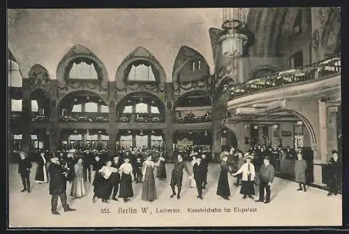 AK Berlin-Schöneberg, Kunsteisbahn im Eispalast