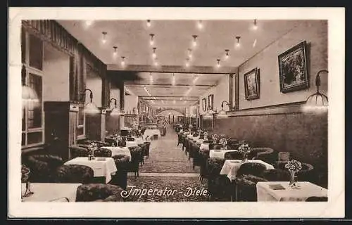 AK Berlin, Kaffee Imperator, Friedrichstrasse 67, Taubenstrasse 15, Mohrenstrasse 49, Innenansicht