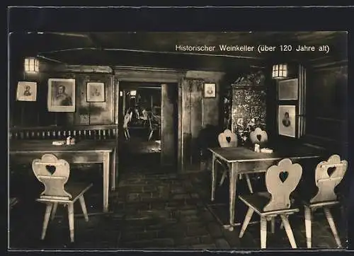 AK Berlin, Gasthaus Historischer Weinkeller J. C. Lutter A.-G., Charlottenstrasse 49, Gendarmenmarkt