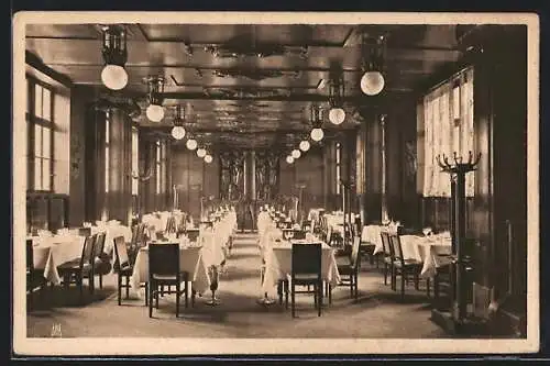 AK Berlin-Tiergarten, Weinhaus Rheingold, Innenansicht