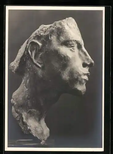 Künstler-AK Arno Breker: Bild Nr. 26, Skulptur-Kopf Studie