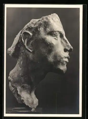 Künstler-AK Arno Breker: Bild Nr. 26, Skulptur-Kopf Studie