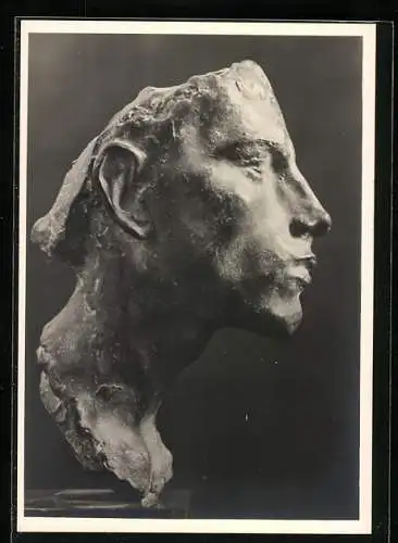 Künstler-AK Arno Breker: Bild Nr. 26, Skulptur-Kopf Studie