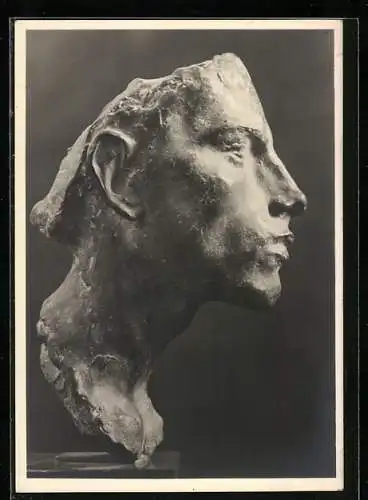 Künstler-AK Arno Breker: Bild Nr. 26, Skulptur-Kopf Studie