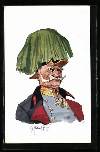 Künstler-AK Fritz Schönpflug: Der Herr General