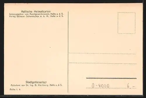 AK Halle a. d. S., Am Stadtgottesacker