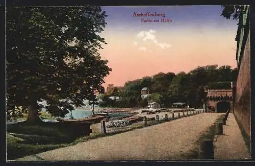 AK Aschaffenburg, Partie am Hafen