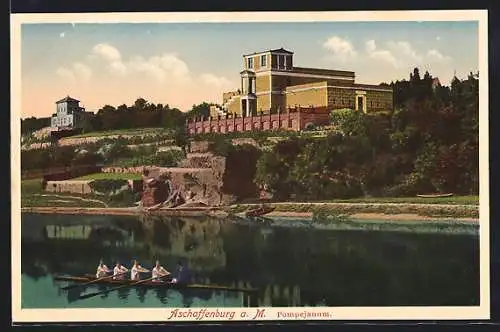 AK Aschaffenburg, Pompejanum, Boot