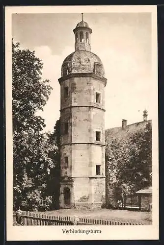 AK Münnerstadt, Blick auf die Verbindungsturm