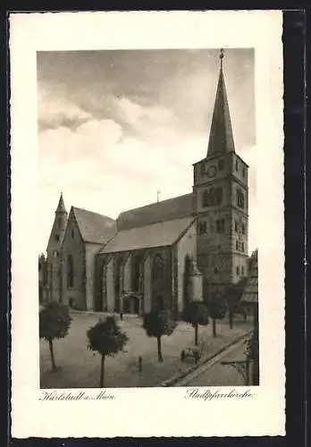 AK Karlstadt a. Main, An der Stadtpfarrkirche