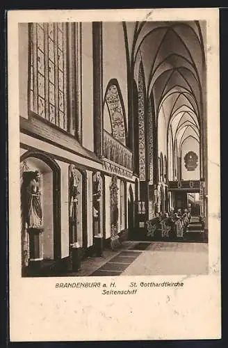 AK Brandenburg / Havel, Seitenschiff der St. Gotthardtkirche