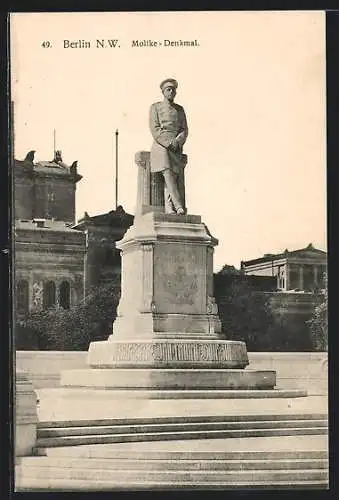 AK Berlin-Tiergarten, Moltke-Denkmal