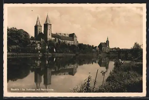 AK Rochlitz i. Sa., Schloss mit Petrikirche