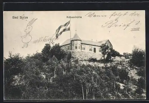 AK Bad Sulza, Bergrestaurant Krähenhütte von Fr. Wagner