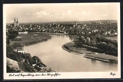 AK Regensburg, Gesamtansicht von den Wingererhöhen aus