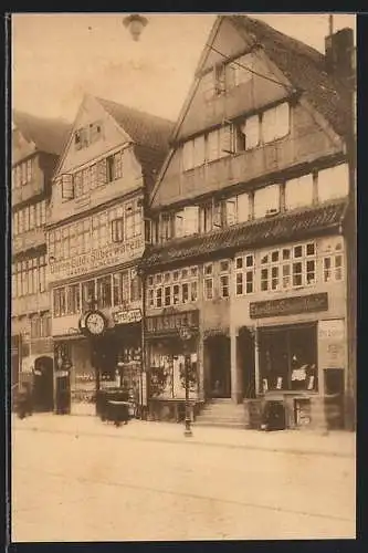 AK Hamburg-St.Georg, Steinstrasse mit Uhrenhandlung Gustav Benecke