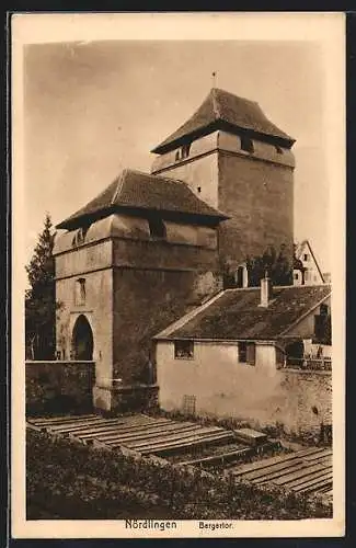 AK Nördlingen, Ansicht vom Bergertor