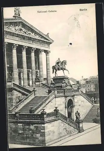 AK Berlin, National-Galerie und Denkmal