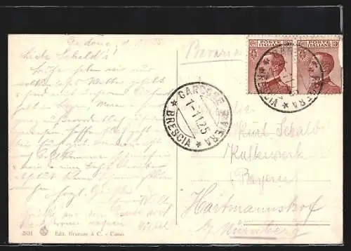 AK Gardone Riviera, Lago di Garda, Torre Ruhland