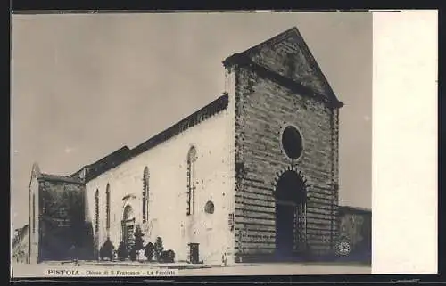AK Pistoia, Chiesa di S. Francesco, La Facciata