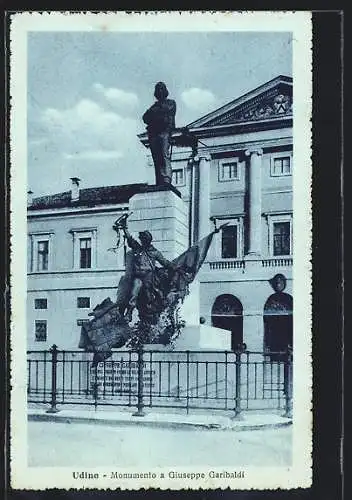 AK Udine, Monumento a Giuseppe Garibaldi
