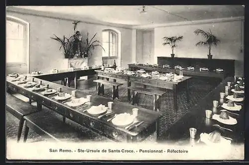 AK San Remo, Ste-Ursule de Santa-Croce, Pensionnat, Réfectoire