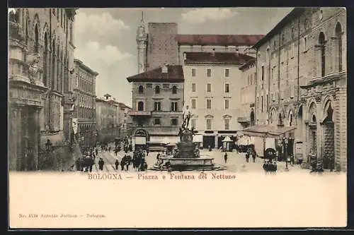 AK Bologna, Piazza e Fontana del Nettuno