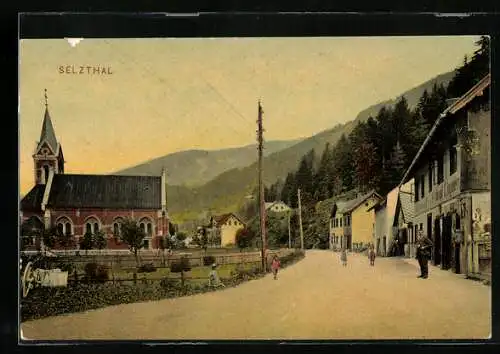 AK Selzthal, Ortspartie mit Kirche