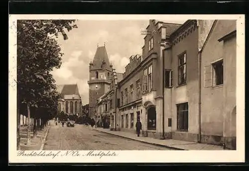 AK Perchtoldsdorf, Partie am Marktplatz