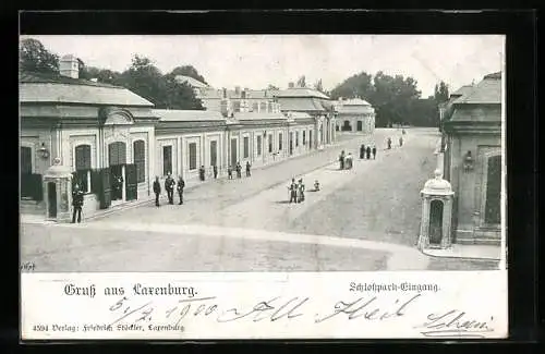 AK Laxenburg, Eingang zum Schlosspark
