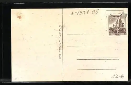 AK Mettmach, Teilansicht, Fliegeraufnahme